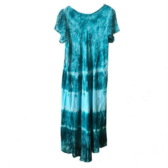 NWT MODEL PARIS BOHO MAXI DRESS SIZE M - Picture 2 of 6